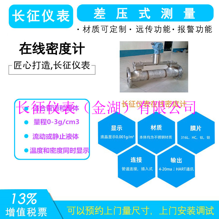 在線密度計（差壓式密度計）應用領(lǐng)域